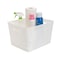 Simplify Storage Bin, Plastic, White, 13.7 in H, 11.4 in W, 13.7 in L 25169-WHITE - alternate 3